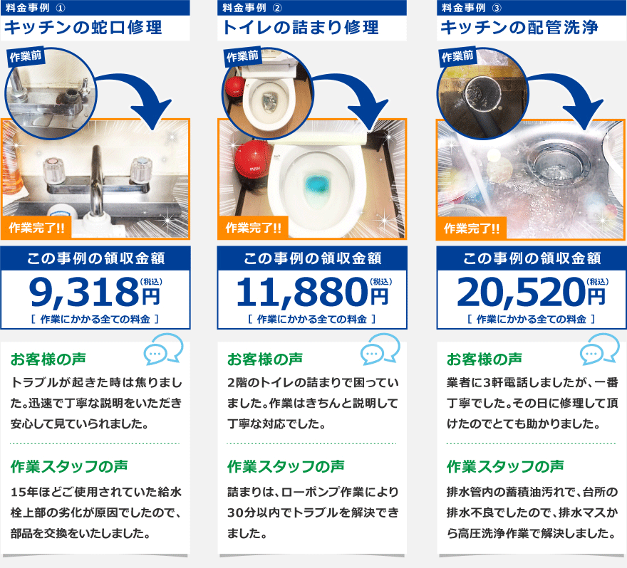 料金事例一覧