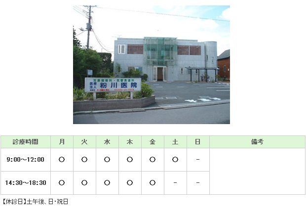 粉川医院｜｜耳鼻咽喉科