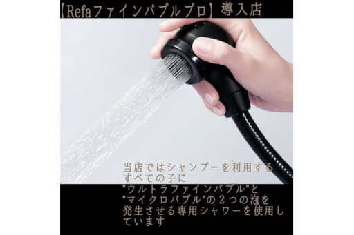 充実のシャンプーケアで、