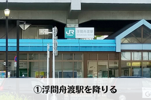 【道順】1.浮間舟渡駅を