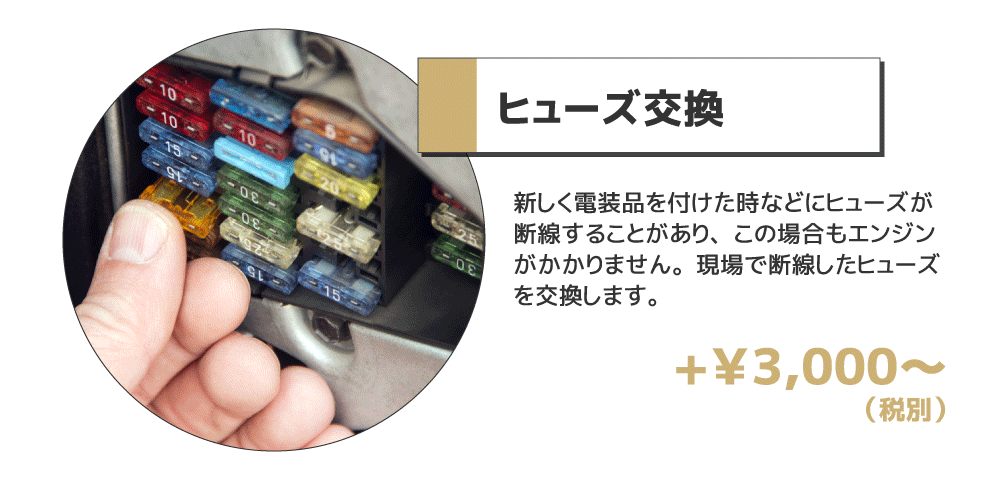 ヒューズ交換