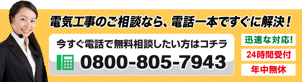 電話一本ですぐに解決！