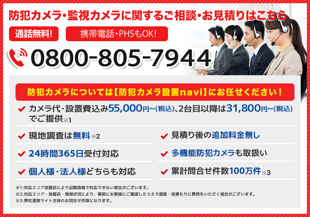 防犯カメラに関するご相談・お見積りはこちら