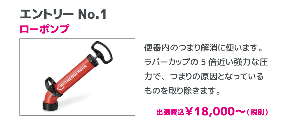 エントリーNO1ローポンプ