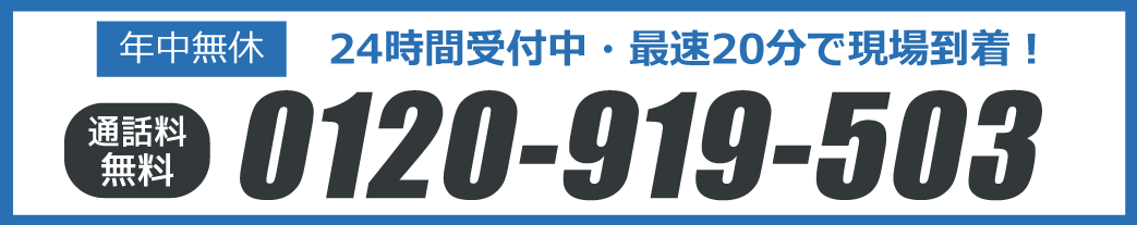 年中無休　鍵開け最短10分！